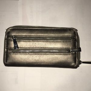 Metallic Silver Wallet